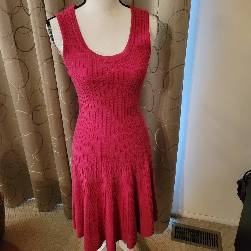 Nic +Zoe Pink Fit & Flare Dress